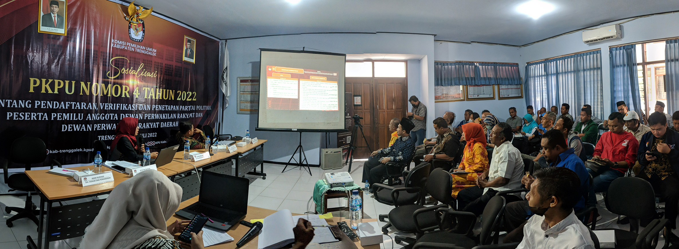Suasana sosialisasi PKPU Nomor 4 Tahun 2022